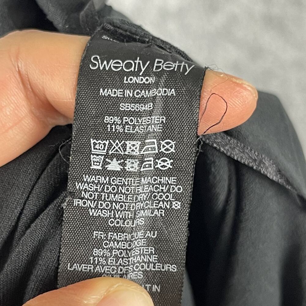 Sweaty Betty Gary Jumpsuit Size Medium Black Pockets Racerback Yoga Athletic Gym - Picture 14 of 15